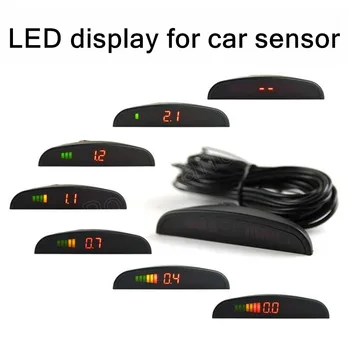 12 V Araba tüm arabalar için ekran Park Sensörü Kiti Ekran Yardım Yedekleme Radar izleme Sistemi sıcak satış Ters LED