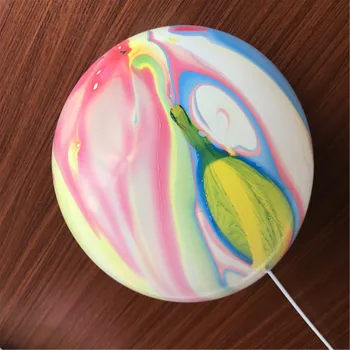 12inch Yeni Düğün Araba Süslemeleri Hava Balonları Gökkuşağı Renkli Sanat Bulut Lateks Balon Doğum günü Partisi Fotoğraf Malzemeleri Pervane Yuvarlak
