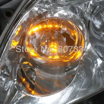 12 V(5*5050 SMD) CANBUS Decode Sarı Renk Araba Ampul Lamba T10 W5W W8 AÇTI.1X9.İzni için 5d Genişliği Işık