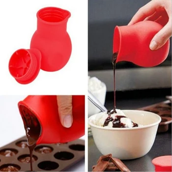 Pişirme için Dökülen Kova Pişirme Pot Kalıp Tereyağı Sosu Süt Eriyen silikon Çikolata Pot Çikolata Araçlar
