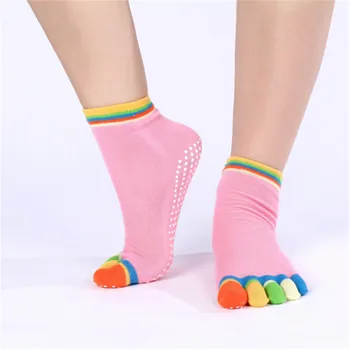 2018 Moda Kadın Çorap Renkli Kaymaz Masaj Dayanıklı Yetişkin Dans Kavrama ayak Bileği Çorap Renkli Ayak Baskılı Mektup Aptitud
