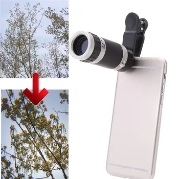 Samsung için 2016 Yeni 8in1 4X Zoom Teleskop Kamera Lensi+Esnek Tripoid+3in1 Klip Lens+Selfie Sopa yer+Bluetooth Deklanşör