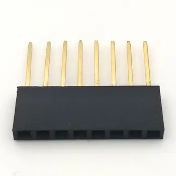 500pcs/lot 8 pin 2.54 MM, 10MM Uzun İğne Dişi Pin Header Şerit Tercümesi Başlığı yeniden Ücretsiz kargo