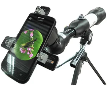 Mikroskop teleskop telefon arayüzü bağlayıcı evrensel destek tripod zamanlayıcı 40-100MM telefon klibi öz