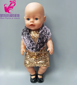 43cm yeni Doğan Bebek zapf için 18 inç Bebek elbise Parti elbise + Ceket armut kolye set giyim elbise bebek