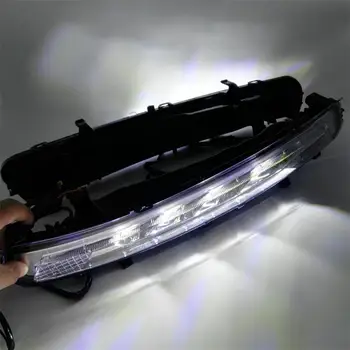 Gündüz Yeni LED gündüz farı Şekillendirme Ford Mondeo 2011 2012 2013 Araba İçin Koşum Tel İle Işık su Geçirmez Çalışan Araba LED Işık