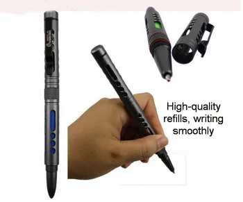 Hava taktik kalem savunma taşınabilir kalem açık taşınabilir çok fonksiyonlu EDC araçlar, ray çelik pencere kesici tungsten.