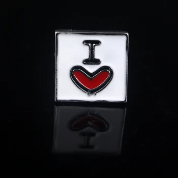 Kadın Moda Manşet Düğmeleri Kare kol düğmeleri Sevgili Eşim Sevgililer Günü için Hediye Hediye pin