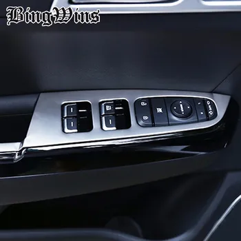 Kia Aracınızın için KX5 2016 2017 Araba ABS krom/paslanmaz çelik kapı Pencere cam panel Kolçak Asansör Geçiş Düğmesi trim çerçeve 4 adet