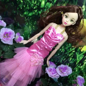 1:6 Barbie Bebek Oyuncak Bebek İçin Elbise Moda Elbise Tek Parça Elbise Kuyruğu Tül Denizkızı 1/6 Bebek Aksesuarları Çocuk Oyuncak Elbise
