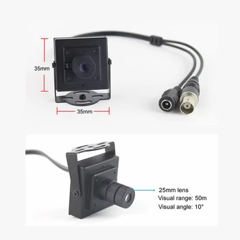 900TVL Mini CCTV Kamera 25mm Lens Uzun Mesafe Monitör görüş Açısı 10 derece Güvenlik Mini Video Kamera