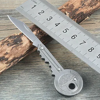 Mini Anahtarı Bıçak Anahtarı Çakı Anahtarlık Bıçak Soyucu Portatif Kamp Anahtarlık Bıçak Aracı Kat