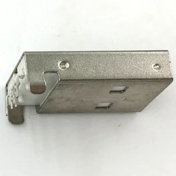 USB tak tak USB 10 adet/lot Beyaz USB BİR erkek iğne plaka Ücretsiz kargo kavisli