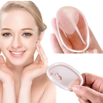 Likit Fondöten BB Krem için yeni Kozmetik Aracı Silisponge Silikon Süngerler Makyaj Puf Yumuşak Blender Güzellik makyaj Losyon