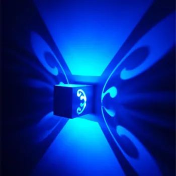 Duvar ışık ev lamba butteryfly OKUYUN alüminyum lamba yatak odası oturma odası arka plan dekorasyon VR için Gömme led Sconce