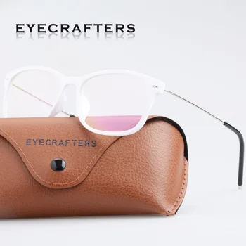 Moda Vintage Retro Degrade İnce Çerçeve Şeffaf Lens Optik Gözlük Erkek Gözlük Çerçeve Gözlük Kadın Gözlük