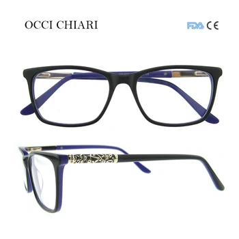 Erkekler ve Kadınlar İçin OCCİ CHİARİ Yüksek Kaliteli Gözlük retro metal Tıbbi Optik Gözlük Çerçeve W ile CERİANA kakma-