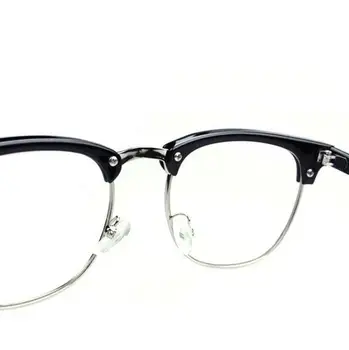 Yarım Çerçeve Marka Tasarım Göz Gözlük Okuma Kadınlar Erkekler İçin Çerçeveler Bayanlar Düz Ayna Gözlük Gözlük Çerçevesi Gözlük