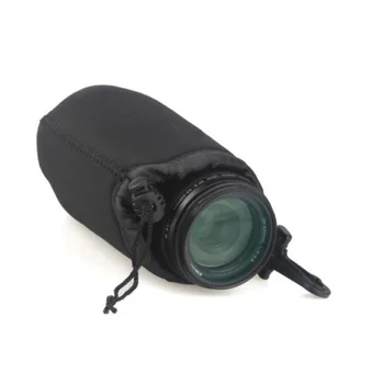 4 adet/lot Neopren Kamera DSLR Lens Yumuşak Koruyucu Kılıf Çanta Kılıf S M L XL Yüksek Kalite Ayarlayın