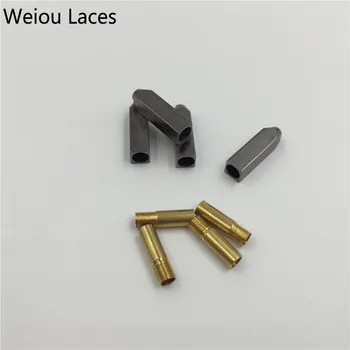 1 Weiou 4 adet/5 5**mm Altın Gümüş Gunblack Metal bağcık ucu Yedek Onarım İpuçları ayakkabı bağı Aglets Biter Kafa DİY Ayakkabı Kitleri Ayarlayın