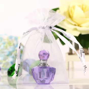 1 ML 1.7 inç Mor Vint Mini Cam Kristal Kadın Parfüm Doldurulabilir Boş Konteyner Seyahat Retro Parfüm Kozmetik Şişe Şişe