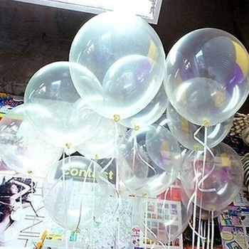 100pcs/lot 12inch Şeffaf Latex Balon Doğum günü Parti Balon Düğün Dekorasyon Çocuk Oyuncak Açık Şişme Hava Ballon
