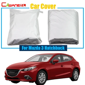 Mazda 3 Hatchback İçin Cawanerl Araba Kapak Kar Yağmur Güneş Dayanıklı Anti UV Koruma Kapağı Toz geçirmez