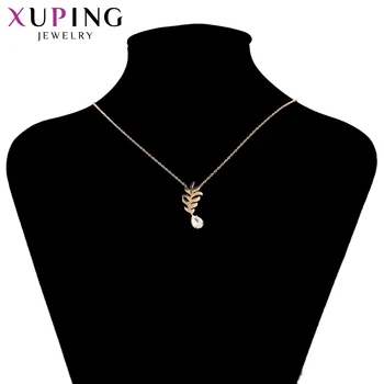 Moda Xuping 11.11 Fiyatları Altın Rengi Kaplama Kolye Çekicilik Tarzı Uzun Kolye S76 Yüksek Kaliteli Zincir Takı Hediye,2-43865 Gül