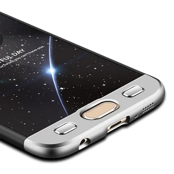 Samsung S6'yı Kenar Koruyucu Kılıf Durumda Samsung Galaxy S6'yı Durumunda KOOSUK Lüks Sert PC Ultra İnce 360 Tam Arka Kapak