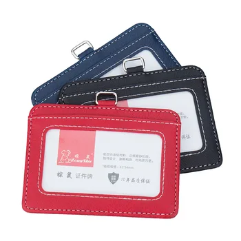 Yeni şeffaf KİMLİK kartı sahipleri ve sertifikaları kabul kalite PVC kart kart poşeti iş KİMLİĞİ Kapak için askı olmadan davayı