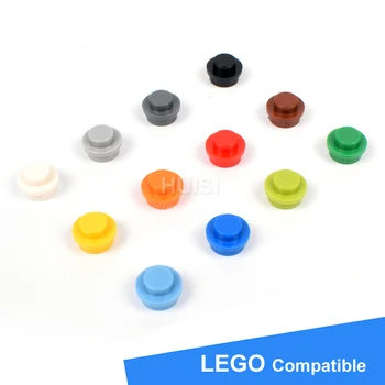 LEGOE Yıldız Savaşları Şekil Tuğla Aksesuarları İle uyumlu 1x1 Yuvarlak 100pcs Plastik Yapı taşları Çocuk Oyuncakları Eğitim Plakalar