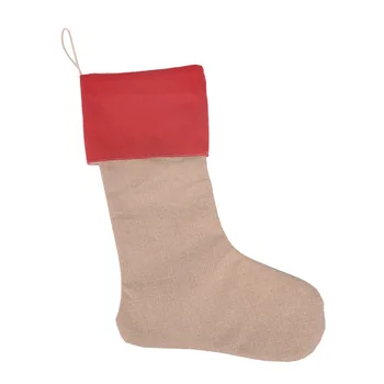 Noel çorap 30*45cm Noel hediye çanta 12pcs beraberlik dize çanta ağaç dekorasyon tuval çorap Noel çorap düzine/stoklama