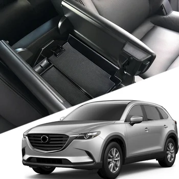 Mazda K İçin YÜKSEK UÇAN Araba İç Kolçak Konsol Saklama Kutusu Ajanda Kabı Tepsi-9 2017 2018