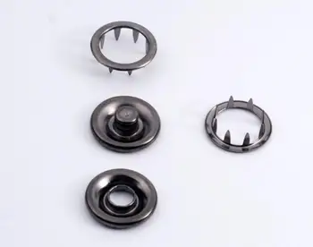 200sets 9.5 mm Bronz/Gümüş/silah siyah Çatal Snap Düğmesi Bakır Beş Pençe Tırnak Romper çatal Kapakları 2018Wooden Düğmeleri çıtçıtlı