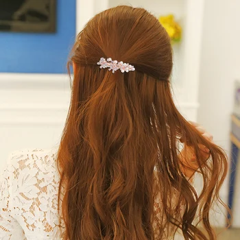 EASYA Basit Düğün Gelin Saç Kelebek Kadınlar İçin saç tokası saç tokası Takı Kristal Simüle Aksesuarları Klipleri