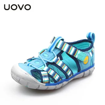 Kızlar ve erkekler için UOVO coloful kumaş yeni varış çocuk sandalet ayakkabı çocuk yaz sandalen tasarımcı moda sandalet