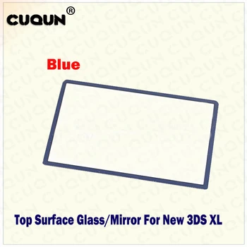 Nintend YENİ 3D İçin YENİ Üst Yüzey Cam XL/LL Üst LCD Ayna Ön Lens Renk Mavi Beyaz Gri Kırmızı