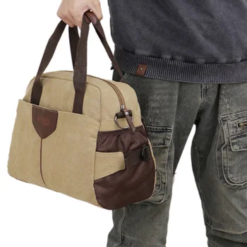 MANJİANGHONG yüksek kaliteli tuval erkek çanta sıradan bir üniversite öğrencisi laptop çanta Seyahat omuz çantası çok fonksiyonlu şey yapıyor çantaları