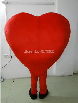 Özel Sevgililer evlenmek maskot,Yetişkin Boy Kırmızı Kalp Maskot Kostüm Süslü Kalp Maskot Kostüm hızlı kargo