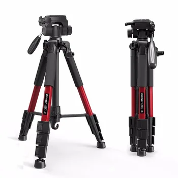 Yeni Zomei Z666 Profesyonel Taşınabilir Seyahat Pan Kafa ile Canon Dslr fotoğraf Makinesi için Kamera Standı Tripod Aksesuarları Alüminyum Tripod