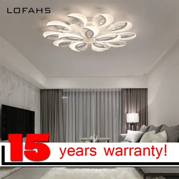 LOFAHS Modern uzaktan kumanda gözü akrilik tavan lamba armatürleri ile Yemek Odası Yatak odası için tavan ışıkları LED