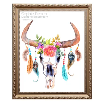 Yeni Antelope Head Elmas Mozaik Tam Elmas Nakış Çapraz Dikiş Kare Elmas Resim Diy Elmas Home Dekoratif Set 5D