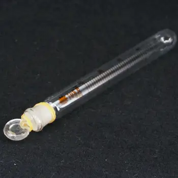 Kimya için cam ile ölçek Çizgi 20ml Cam Tüp Yuvarlak alt sübap kapağı Laboratuvar
