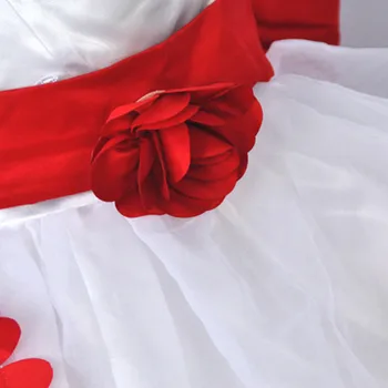 Çocuklar Bebek Kız Çocuk Taç Bebek Şık Elbiseler Yarışması Düğün Gelin Tül Resmi Parti Elbise Nedime Çiçek