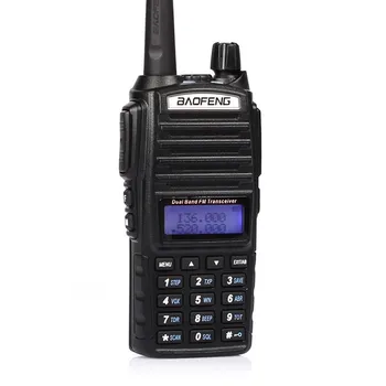 82 İki walkie talkie mobil Doke UV Yönlü Telsiz Dual Band VHF/UHF 136-174/400-520MHz 2 radyo+Çift PTT Kulaklık
