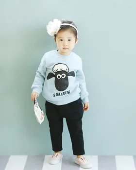 Kore Kış Erkekler Kızlara Tüm Kalınlaşma-Pantolon Çocuk Bebek Pamuk Kaşmir Boş Pantolon Elastik Bel Pantolon Harem Çocuklar maç