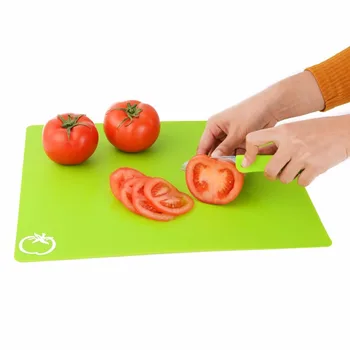 4 adet/Mutfak Kesme tahtası için Mutfak Aksesuarları Blok Mat Plastik Esnek Ekmek Sebze Meyve Et Kesme Tahtası