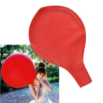Ucuz 6PCS/çok Renkli Süper Büyük Balonlar İnflable Lateks Balonları Doğum günü Düğün Dekor Yuvarlak Büyük Dev Balon Helyum