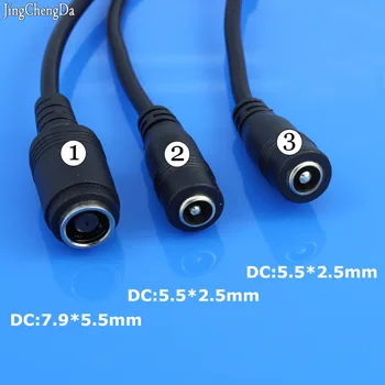 Jing Cheng Da Konnektör) 2.5 mm Dişi DC Güç Plug Jack Erkek Fiş-USB Kablosu*5.5 7.9*5.5 mm 1 adet