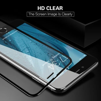 İPhone 6 7 8 Koruyucu 3D iPhone 8 6 6 7 tavlanmış Cam Plus 5 5s Tam Ekran Koruyucu cam Koruyucu gözlük